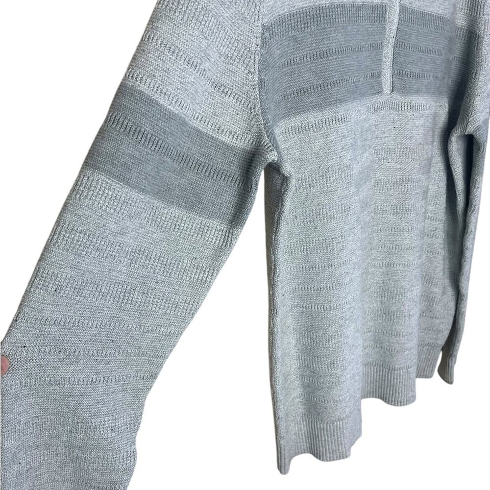 Smartwool Men’s Sz Large M23 Ripple Ridge 1/2 Zip Sweater Gray Style# SW016466 - Picture 4 of 7